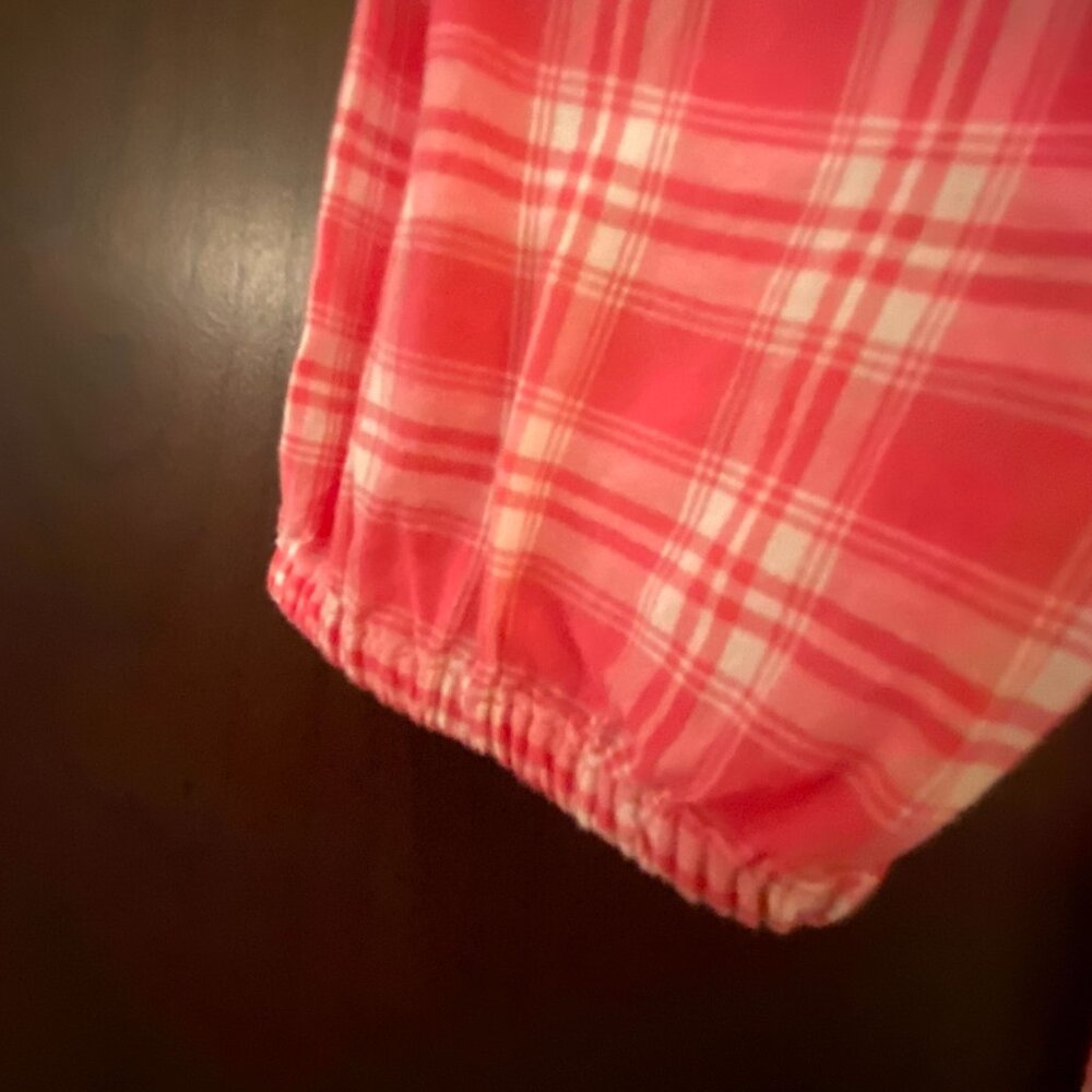 Crazy 8 Girls Pink and White Plaid Dress - Size 8 - Picture 3 of 4